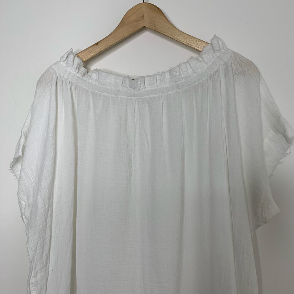 Mikoh Mirakami Cover Up Kaftan Bone White Womens New 2 or US Medium - Picture 7 of 16